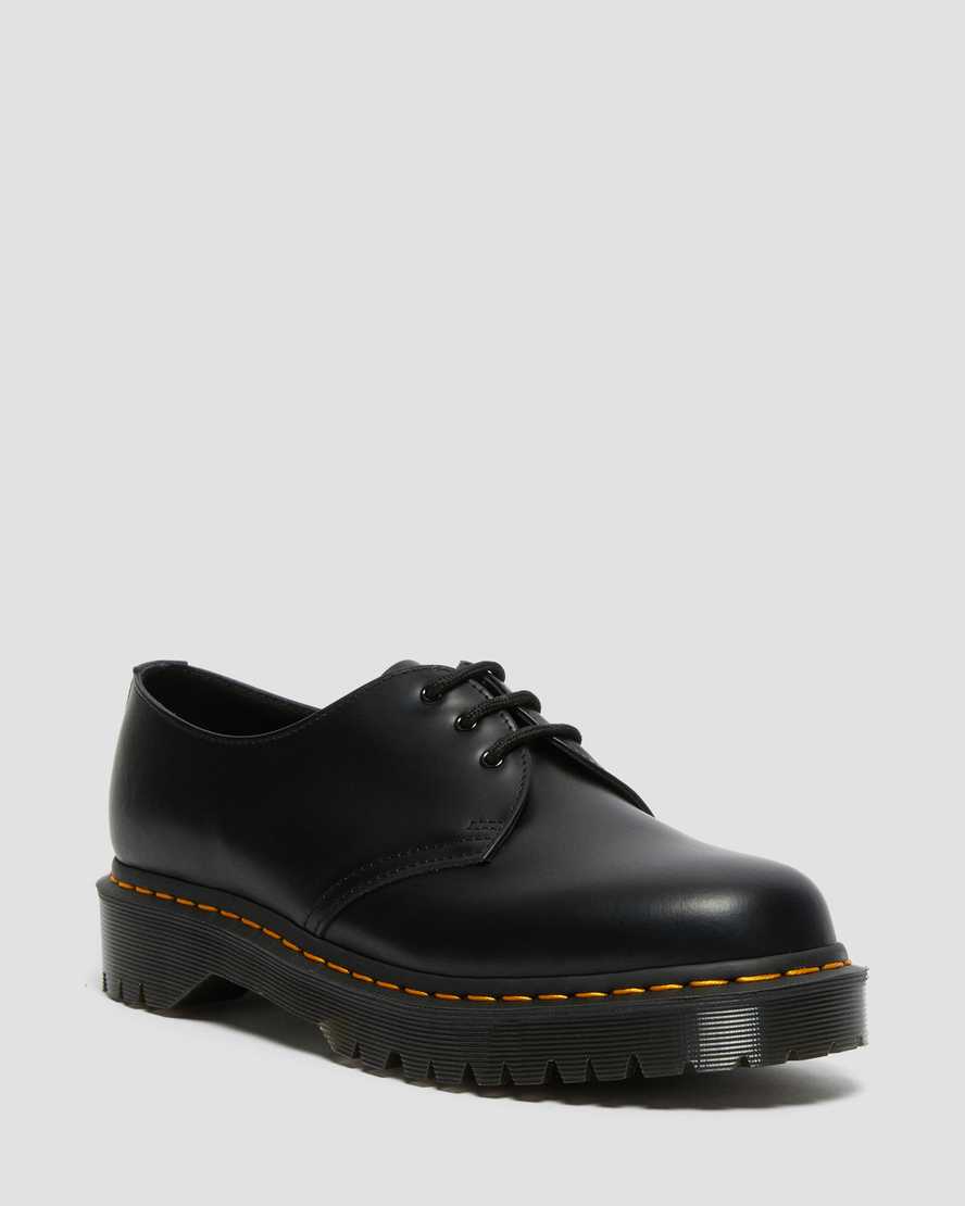 schwarze dr. martens 1461 bex smooth damen-oxfordschuhe