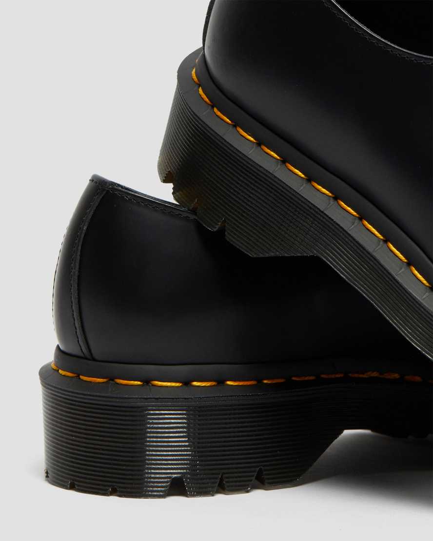 schwarze dr. martens 1461 bex smooth damen-oxfordschuhe