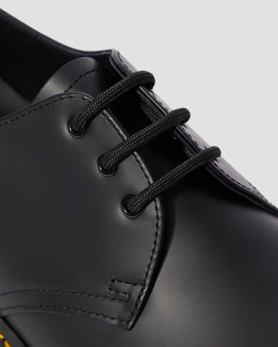 schwarze dr. martens 1461 bex smooth damen-oxfordschuhe