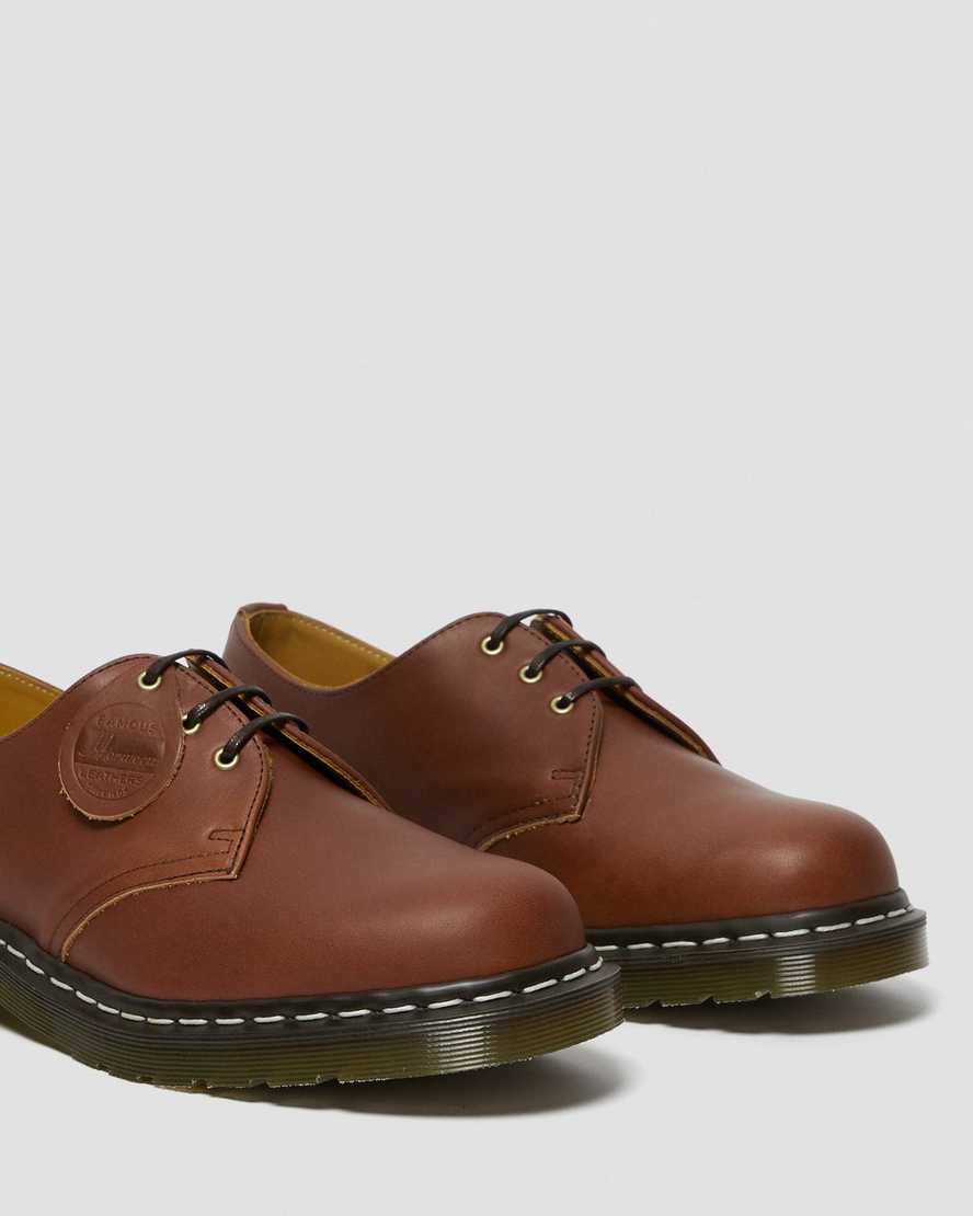 dr. martens 1461 veg tan damen-oxfordschuhe in hellbraun