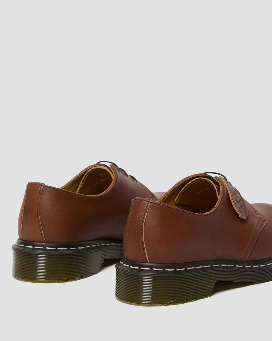 dr. martens 1461 veg tan damen-oxfordschuhe in hellbraun