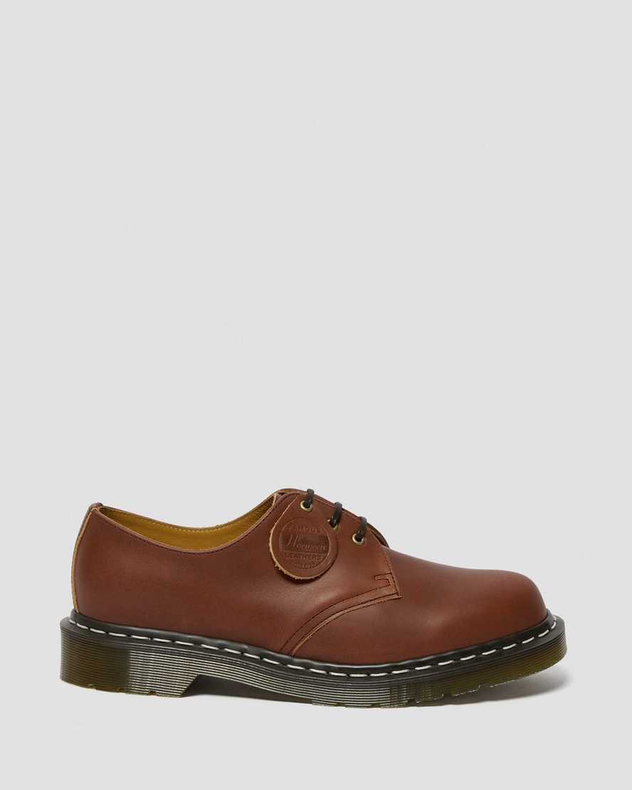 dr. martens 1461 veg tan damen-oxfordschuhe in hellbraun