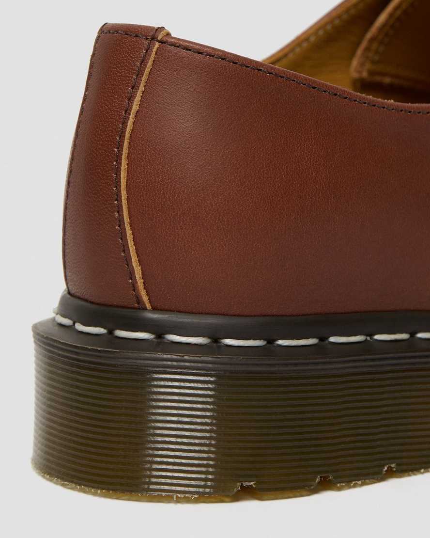 dr. martens 1461 veg tan damen-oxfordschuhe in hellbraun