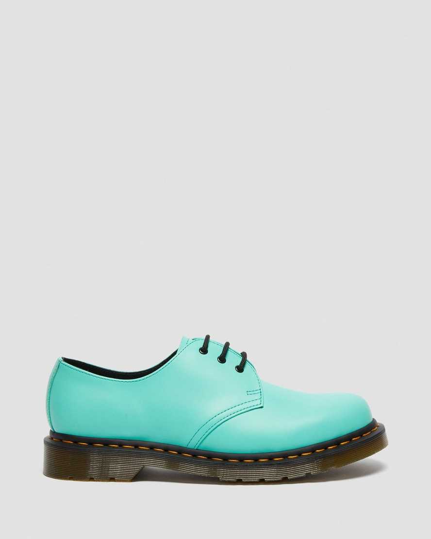 türkisfarbene dr. martens 1461 smooth damen-oxfordschuhe