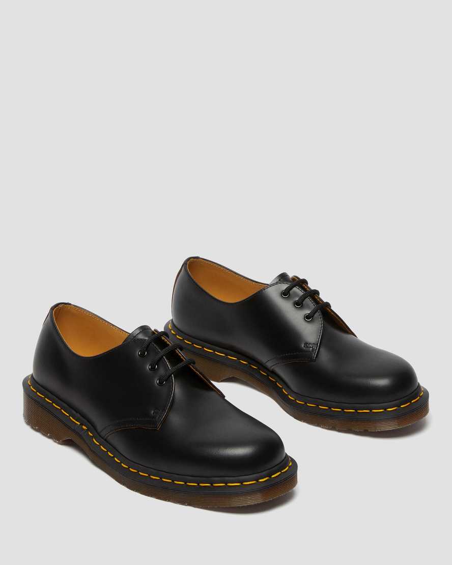 schwarze dr. martens 1461 vintage damen-oxfordschuhe hergestellt in england