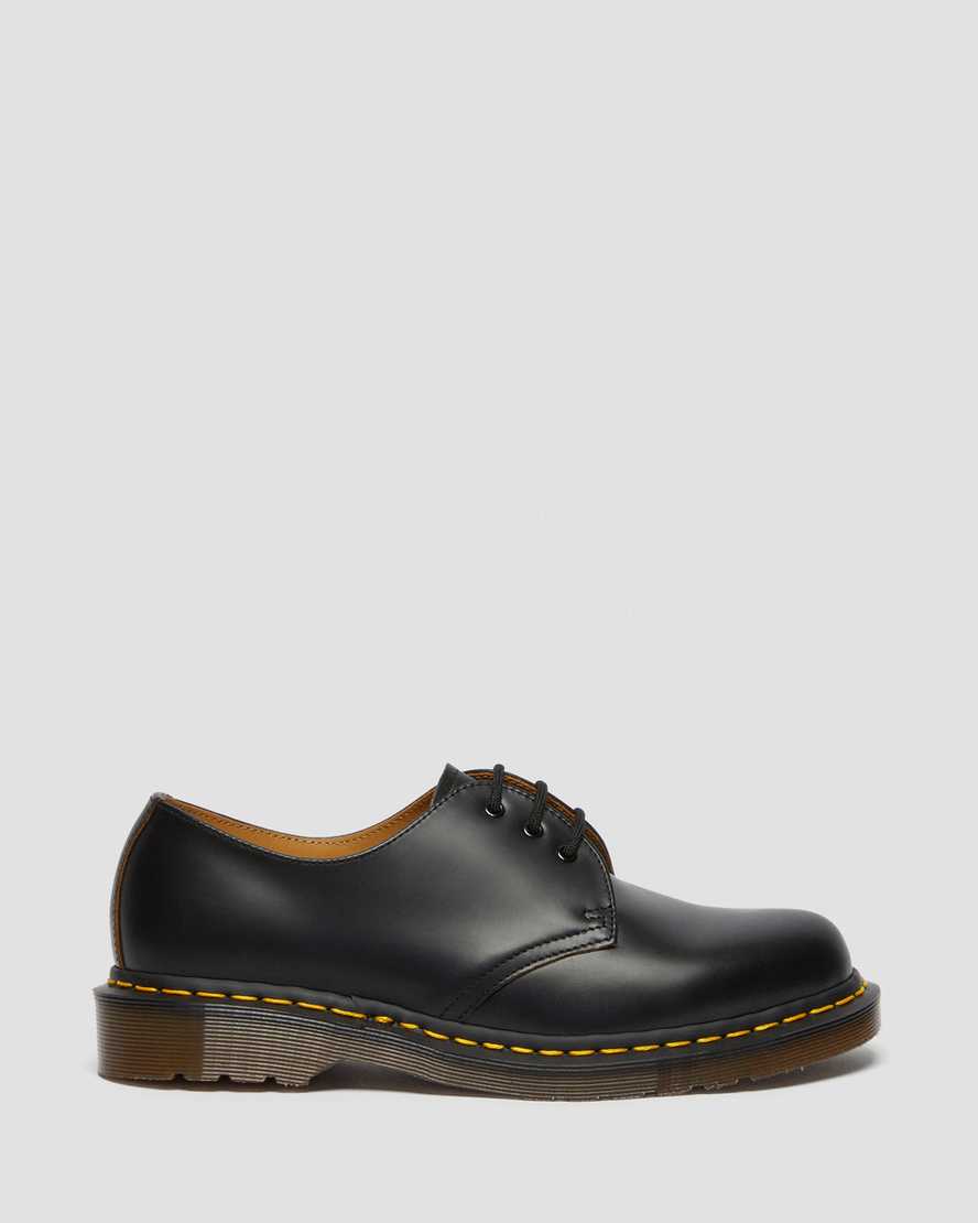 schwarze dr. martens 1461 vintage damen-oxfordschuhe hergestellt in england