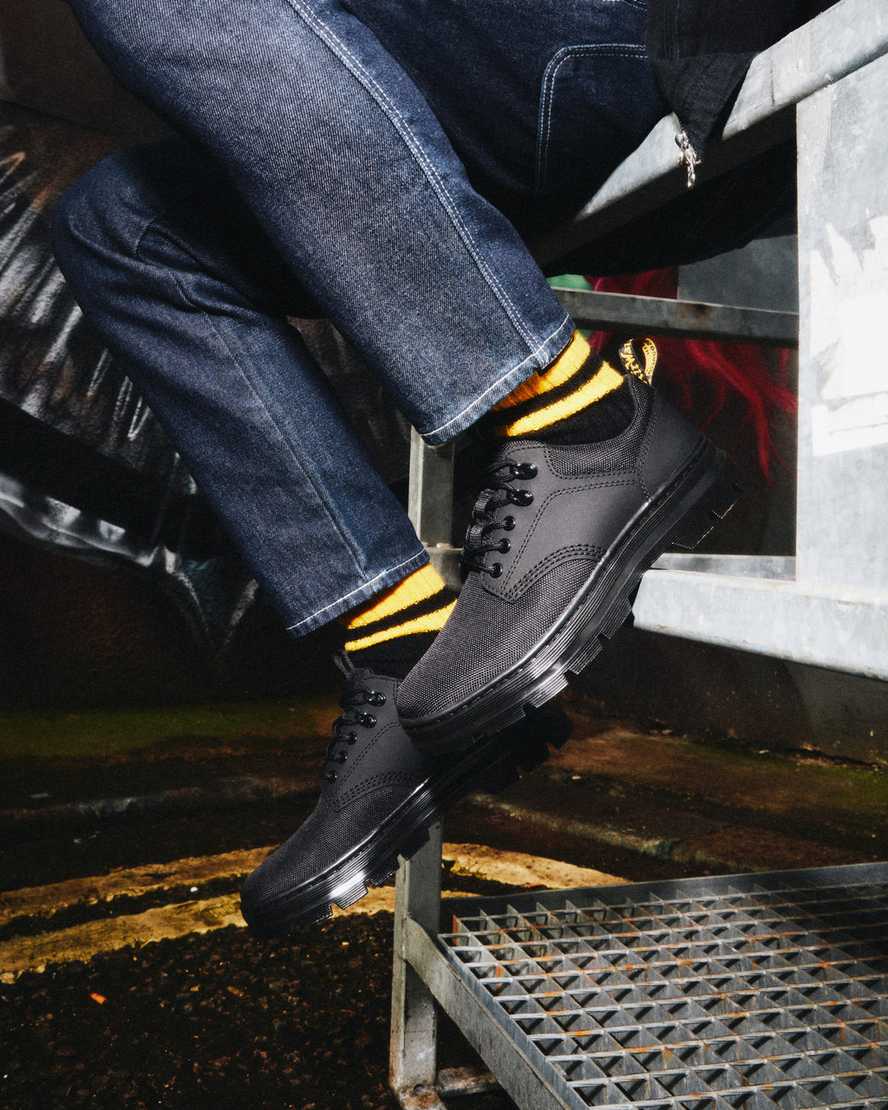 schwarze dr. martens reeder mono damen-utility-schuhe