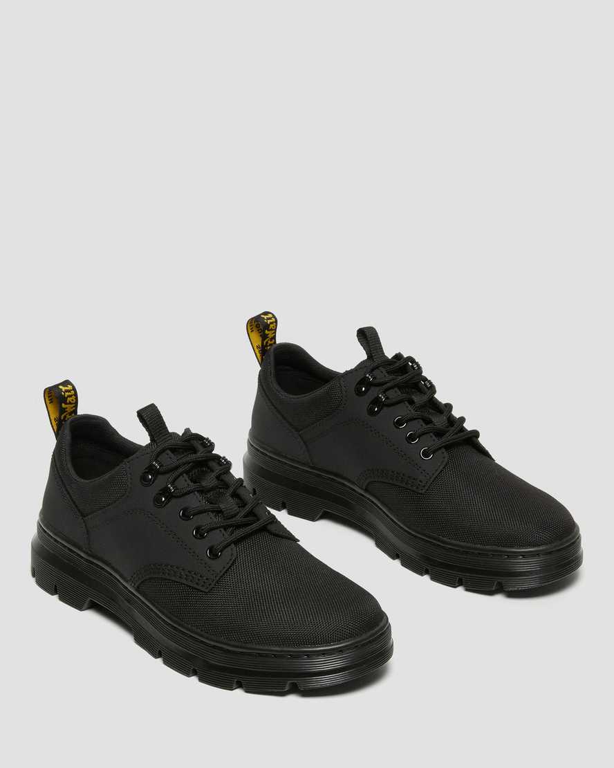 schwarze dr. martens reeder mono damen-utility-schuhe
